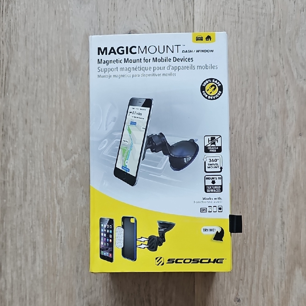 NWB Scosche MagicMount Dash/Window Magnetic Mount - Black